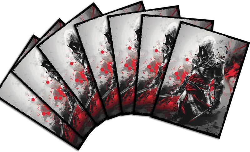 Digital Sorcery Studio Assassin Card Game Sleeves – 100 Pack – Compatible with MTG – Perfect for Magic Assassin’s Creed Commander Decks Like Ezio Auditore, Edward Kenway & Altaïr IBN-La'Ahad - Image 3
